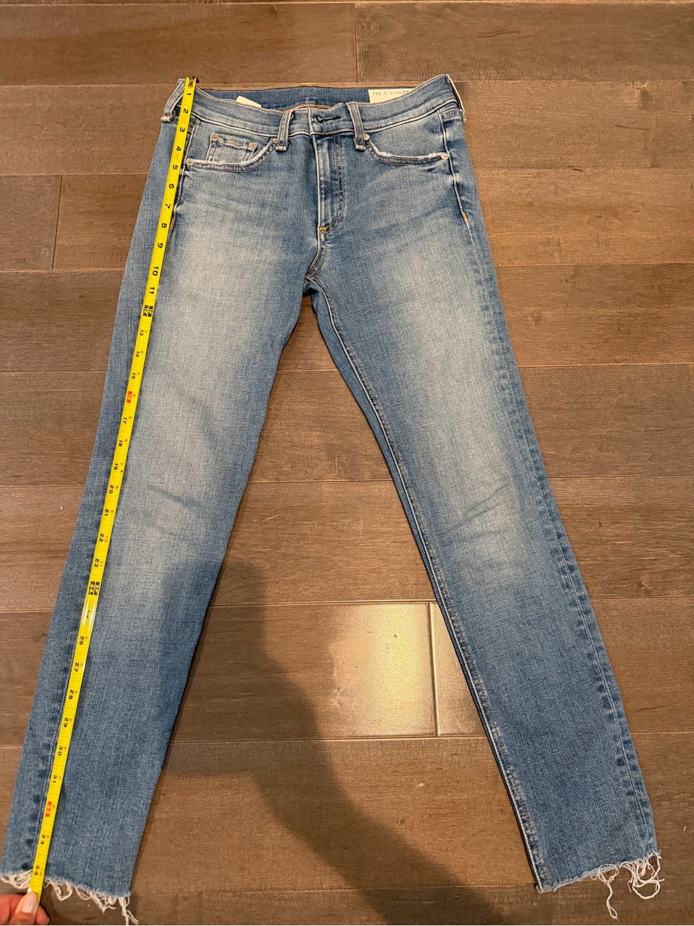 rag & bone women's light blue skinny jeans